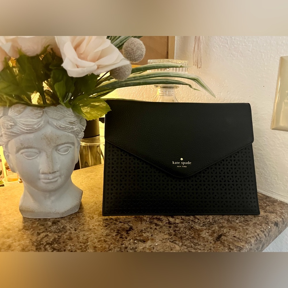 Kate spade black clutch
